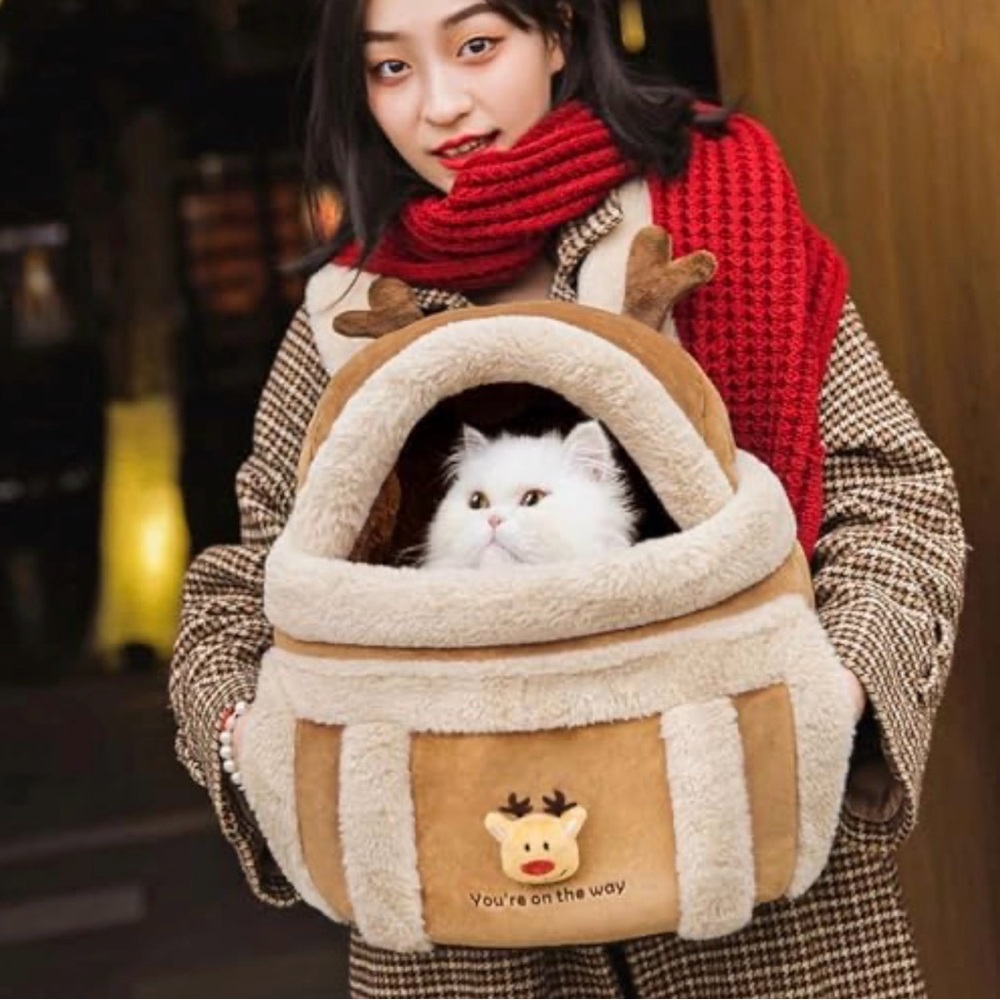 Cat Backpack, Travel Bag for Dogs, Pets, Winter, Outdoor Carriers - Picture 2 of 12